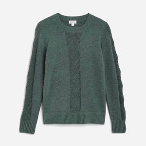 Market & Spruce Taylor Placement Cable cozy Sweater XL